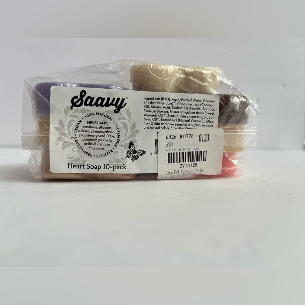 NEW ~Saavy Naturals Heart-Shaped Soap Set - Picture 3 of 6